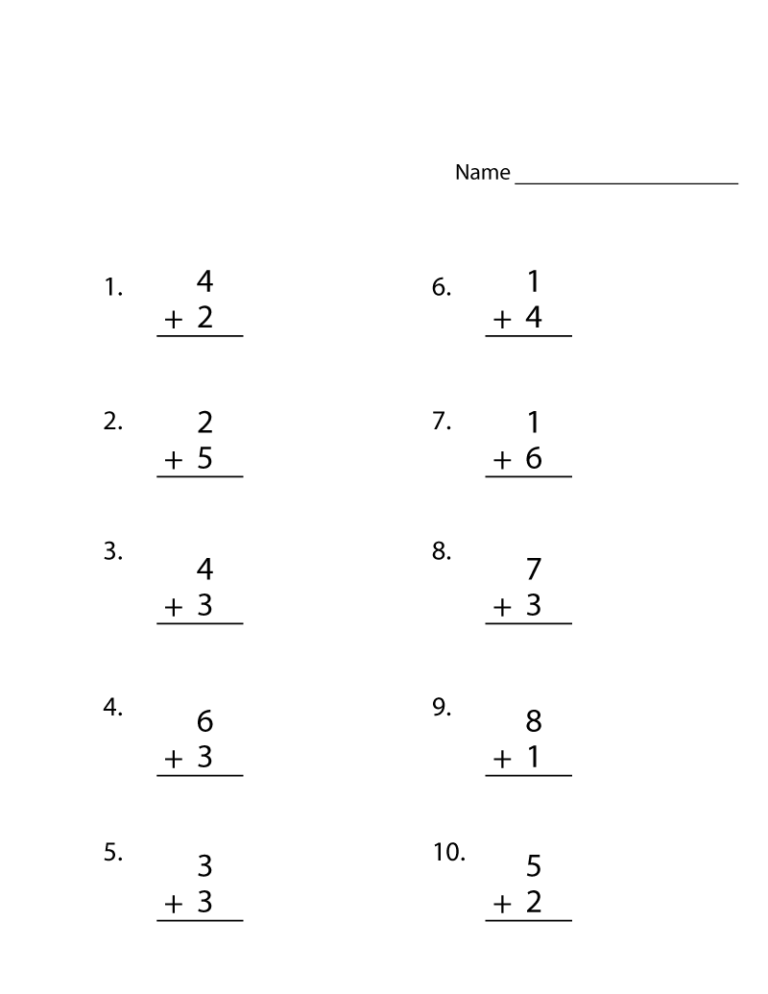 Addition Worksheets for Kindergarten 2019 | Activity Shelter