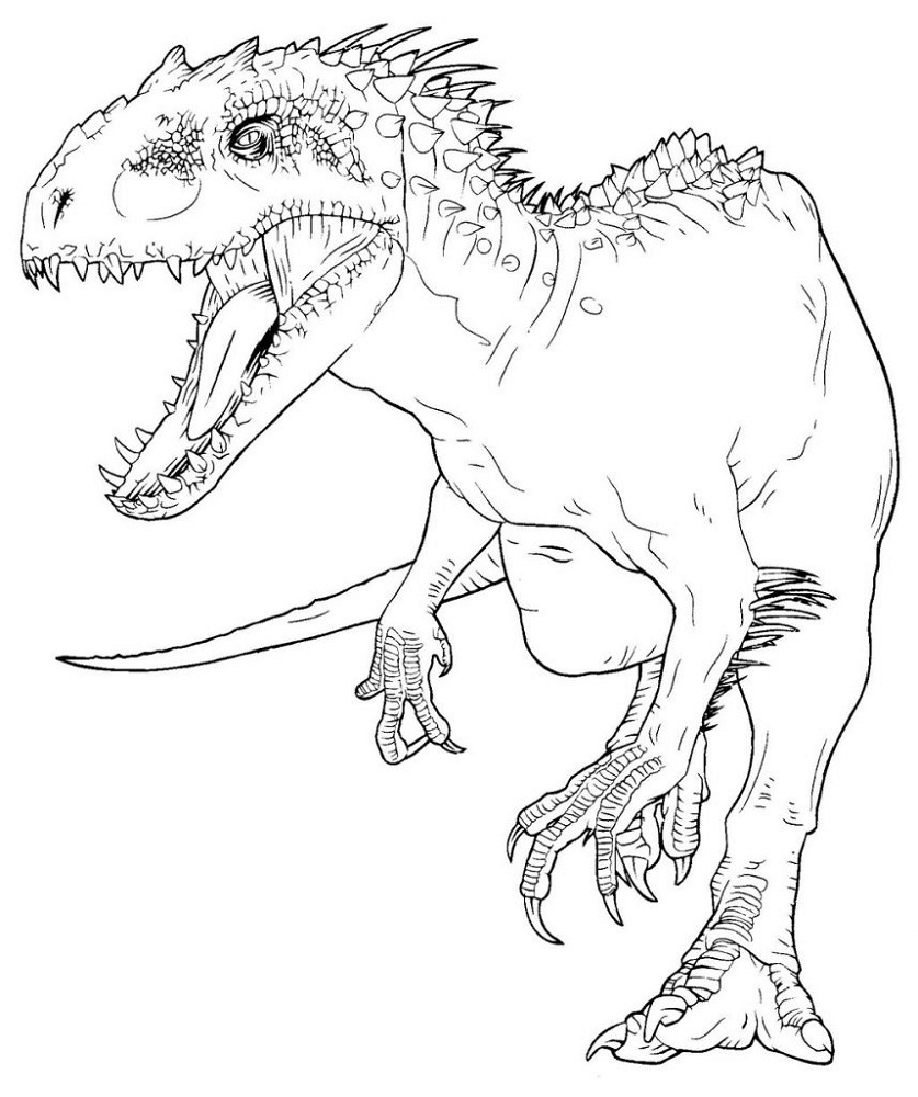 Indominus Rex Coloring Pages | Activity Shelter