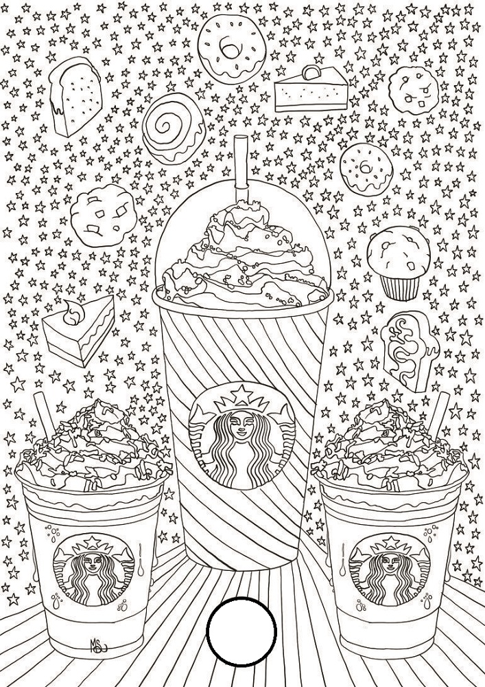 starbucks coloring pages to print activity shelter