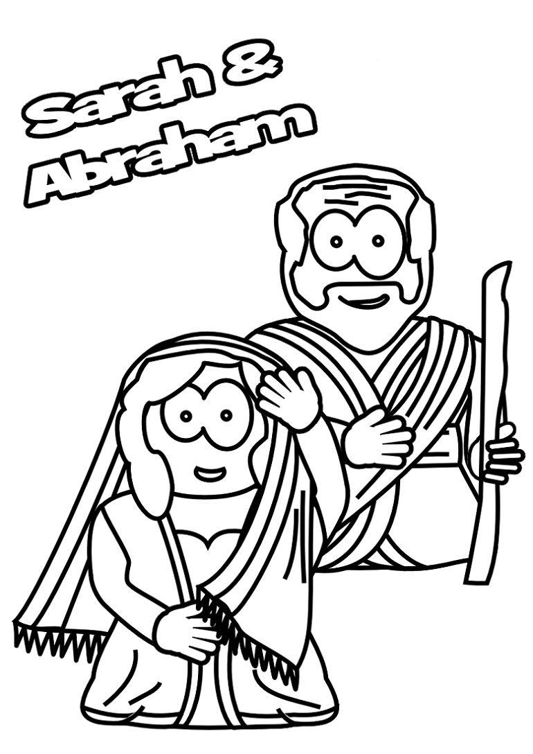 Abraham and Sarah Coloring Pages | Activity Shelter