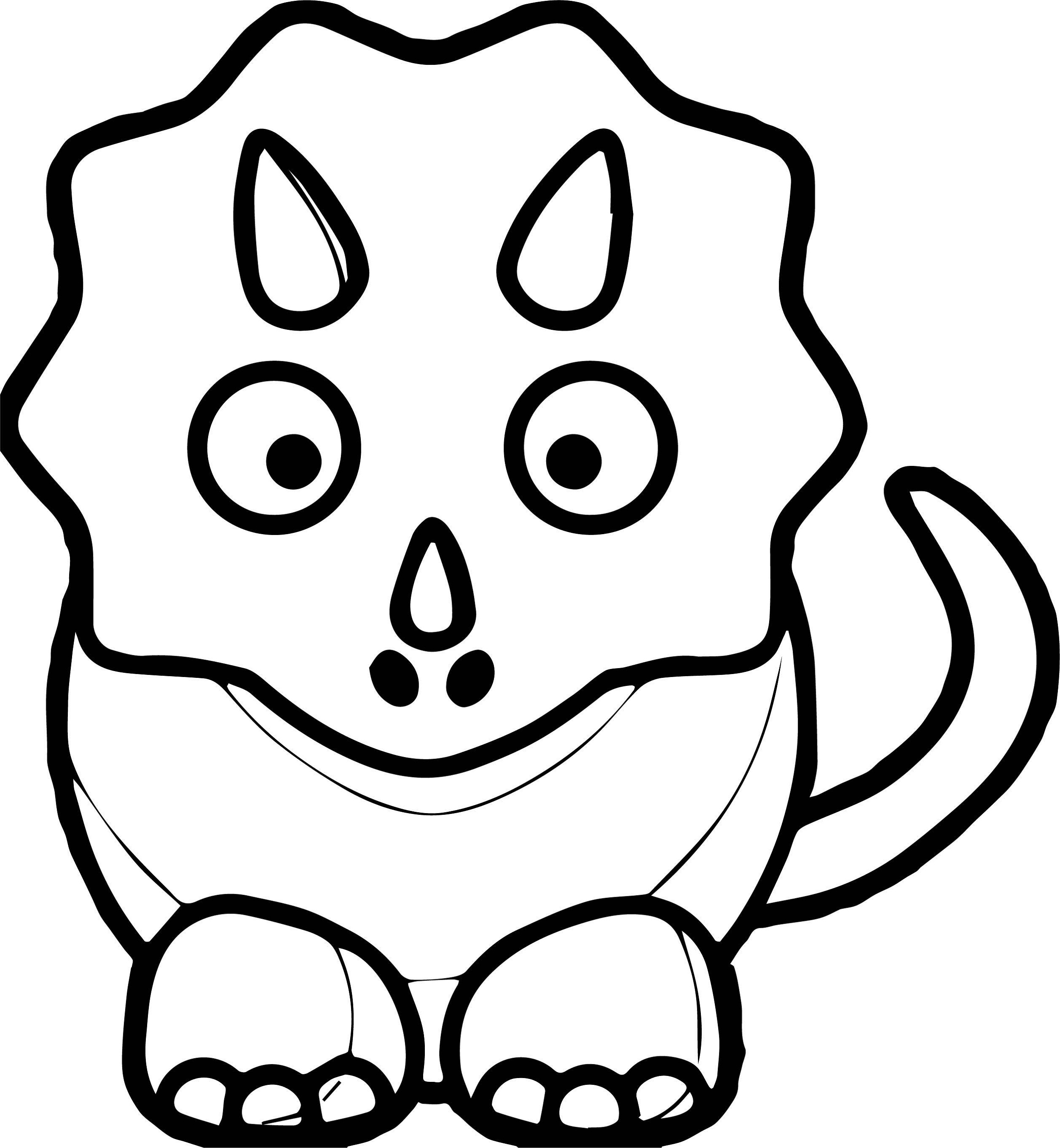 Free Printable Baby Dinosaur Coloring Pages