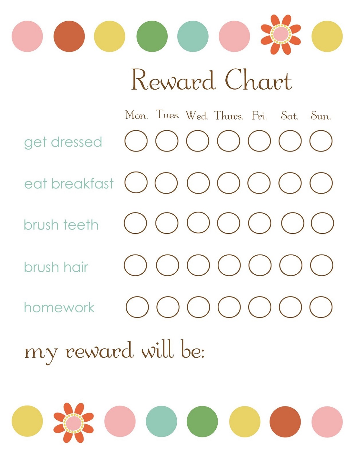 Printable Reward Charts For Kids 2019 Activity Shelter