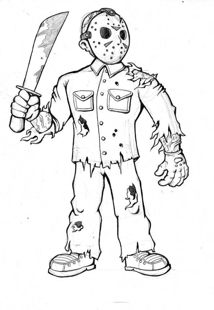 Jason Coloring Pages