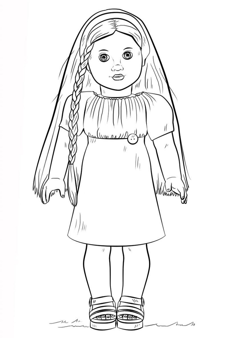 Download American Girl Doll Coloring Pages Printable | Activity Shelter